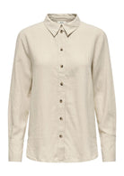 Jacqueline De Yong Camicia Donna Say Grigio Avena 15318364 Oatmeal MELANGE JACQUELINE DE YONG 