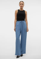 Vero Moda Pantalone Donna Bree Blu Medio Denim 10304898 Medium Blue Denim VERO MODA 
