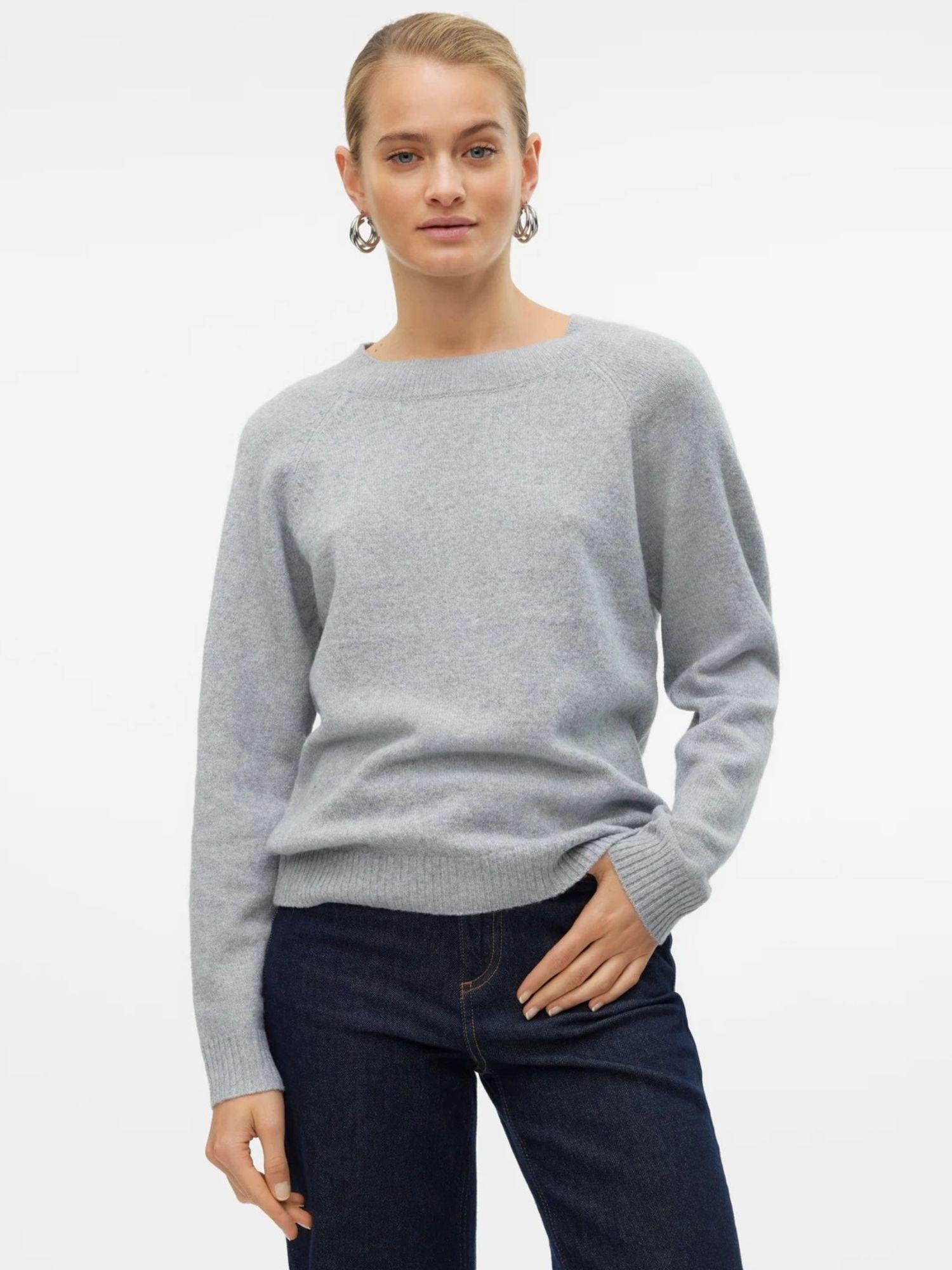 Vero Moda Maglia Donna Doffy Grigio Chiaro 10201022 Light Grey Melange VERO MODA 