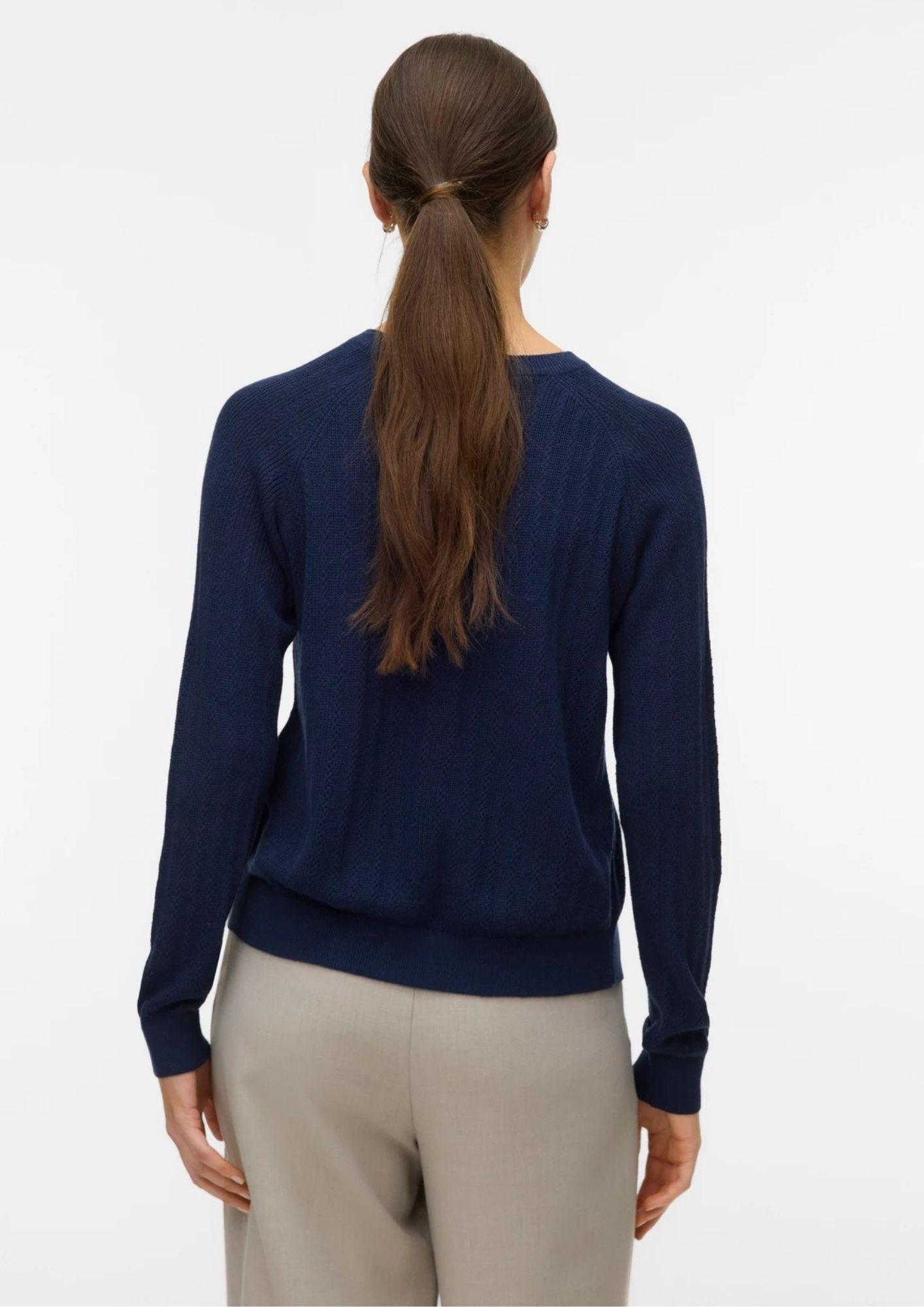 Vero Moda Pullover Donna Newlex Blu Navy 10340560 Navy Blazer VERO MODA 