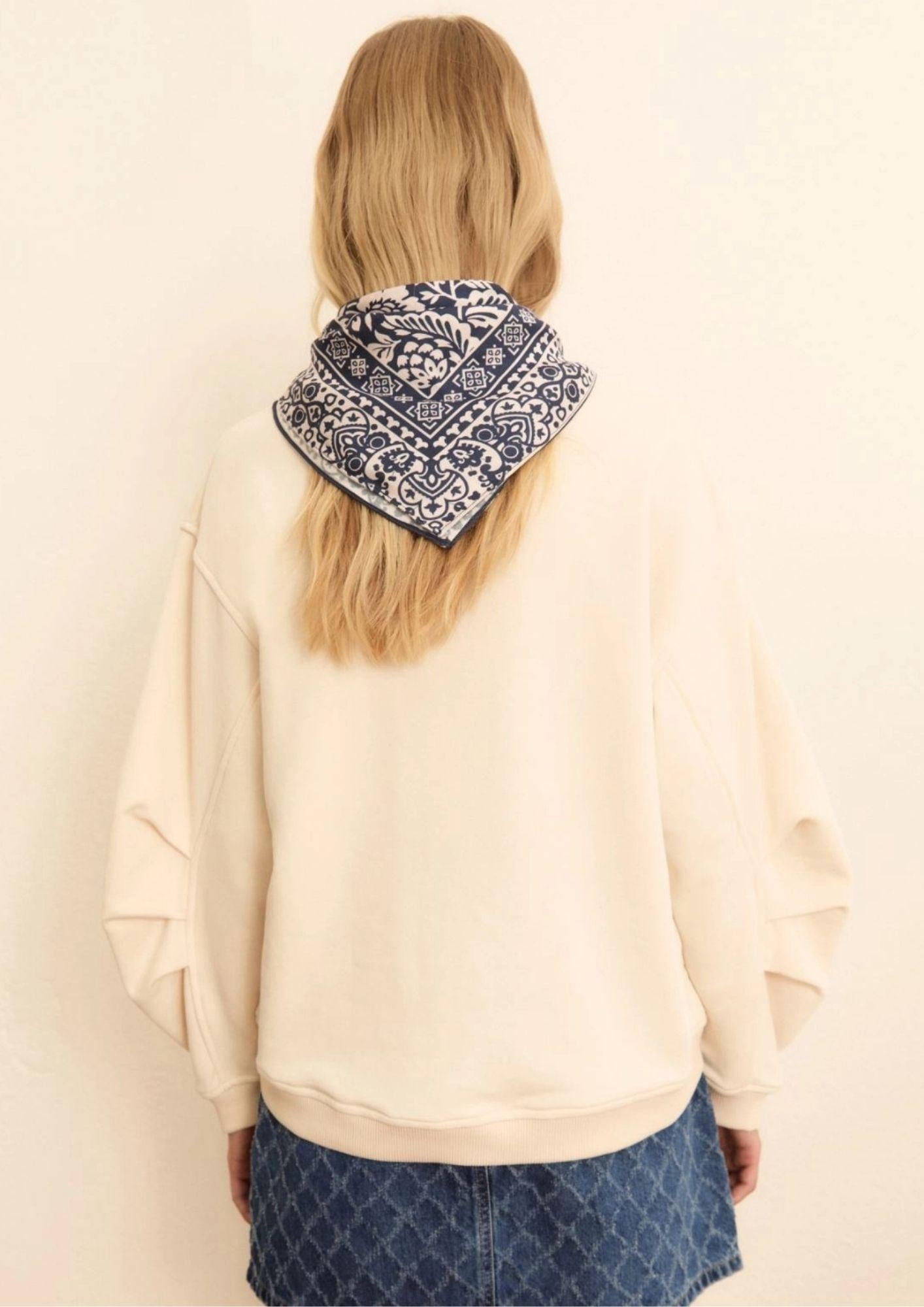 Emme Marella Felpa Donna Emigala Bianco Lana 2615921014200 001 EMME MARELLA 