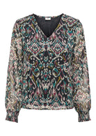 Jacqueline De Yong Top Donna Nero a Pailletes 15355429 Black PAISLEY JACQUELINE DE YONG 
