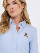 Jacqueline De Yong JDYMIO Camicia Donna Cashmere Blue 15368291 Cashmere Blue JACQUELINE DE YONG 