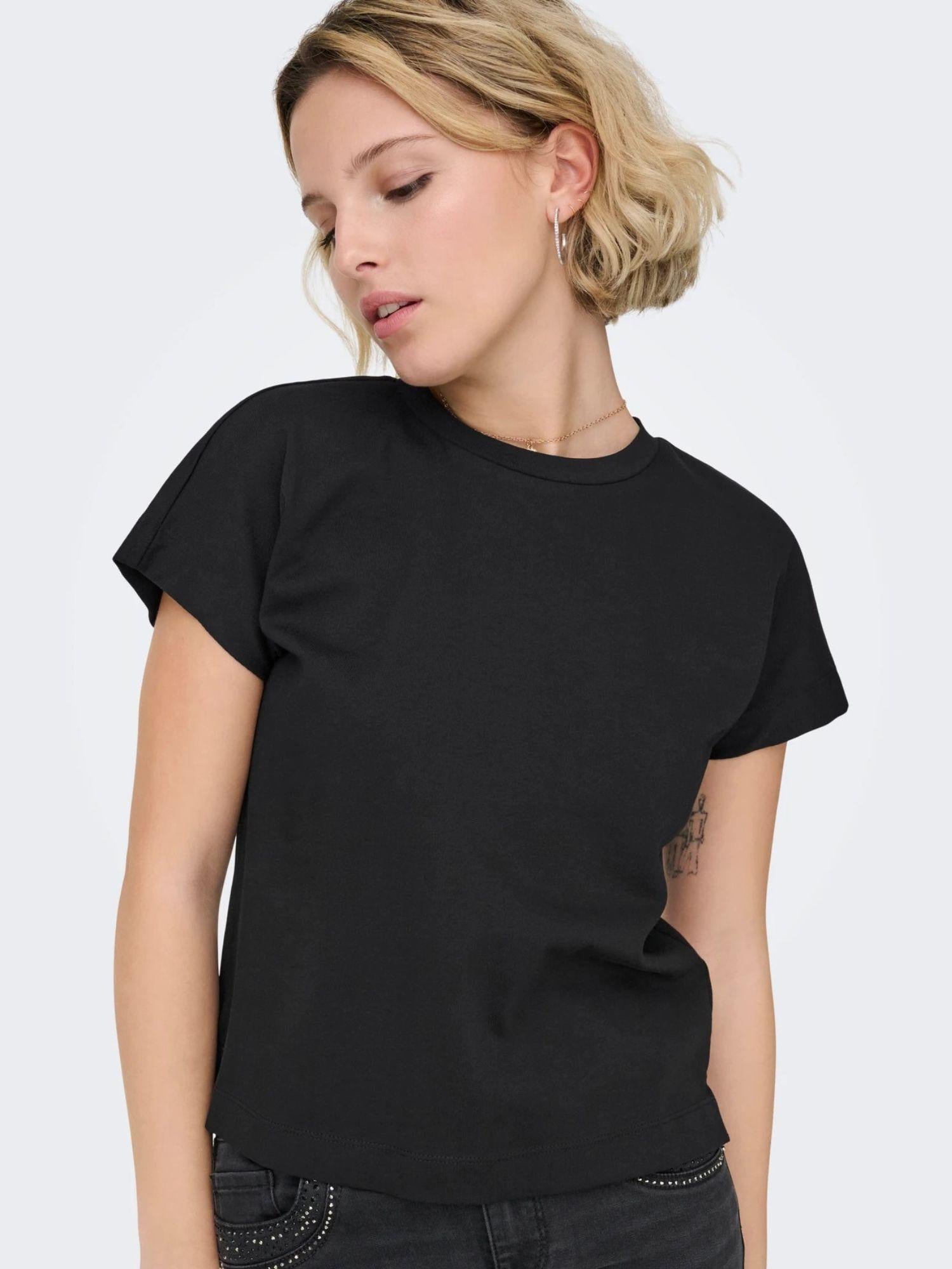 Only T-Shirt Donna Nero Onlerica 15308926 Black ONLY 