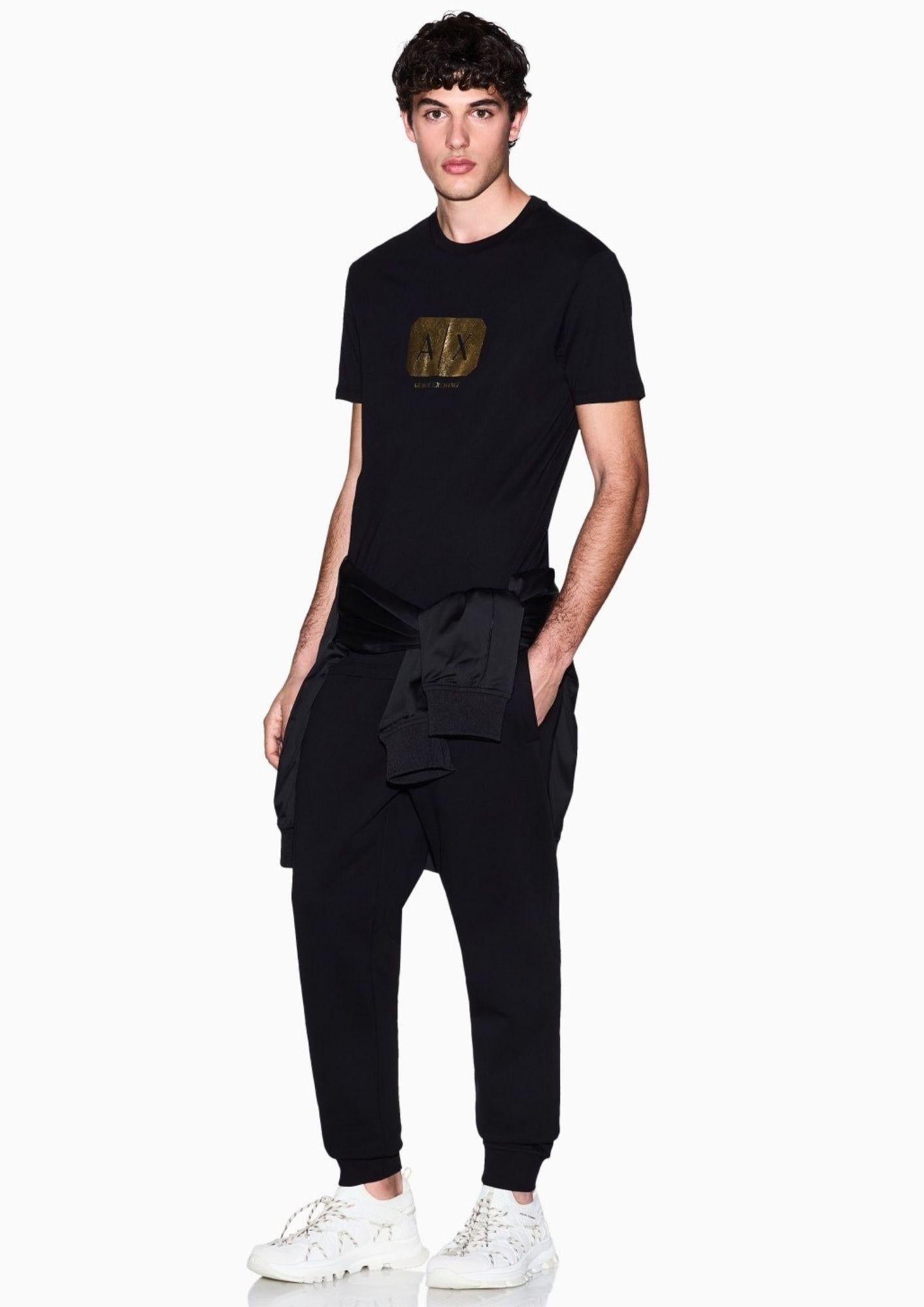 Armani Exchange T-Shirt Uomo Nera XM002826 AF12308 UC001 ARMANI EXCHANGE 