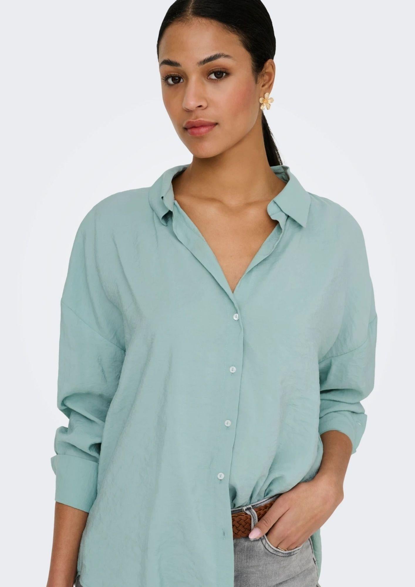 Only Camicia Donna Zazima Blu Ether 15272523 Ether ONLY 