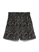 Vero Moda Shorts Donna Easy Neri Stampa Dana 10308012 Black Dana VERO MODA 