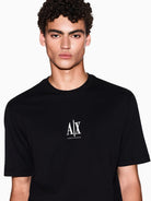 Armani Exchange T-Shirt con logo ricamato Uomo Nero XM000363 AF12308 UC001 ARMANI EXCHANGE 