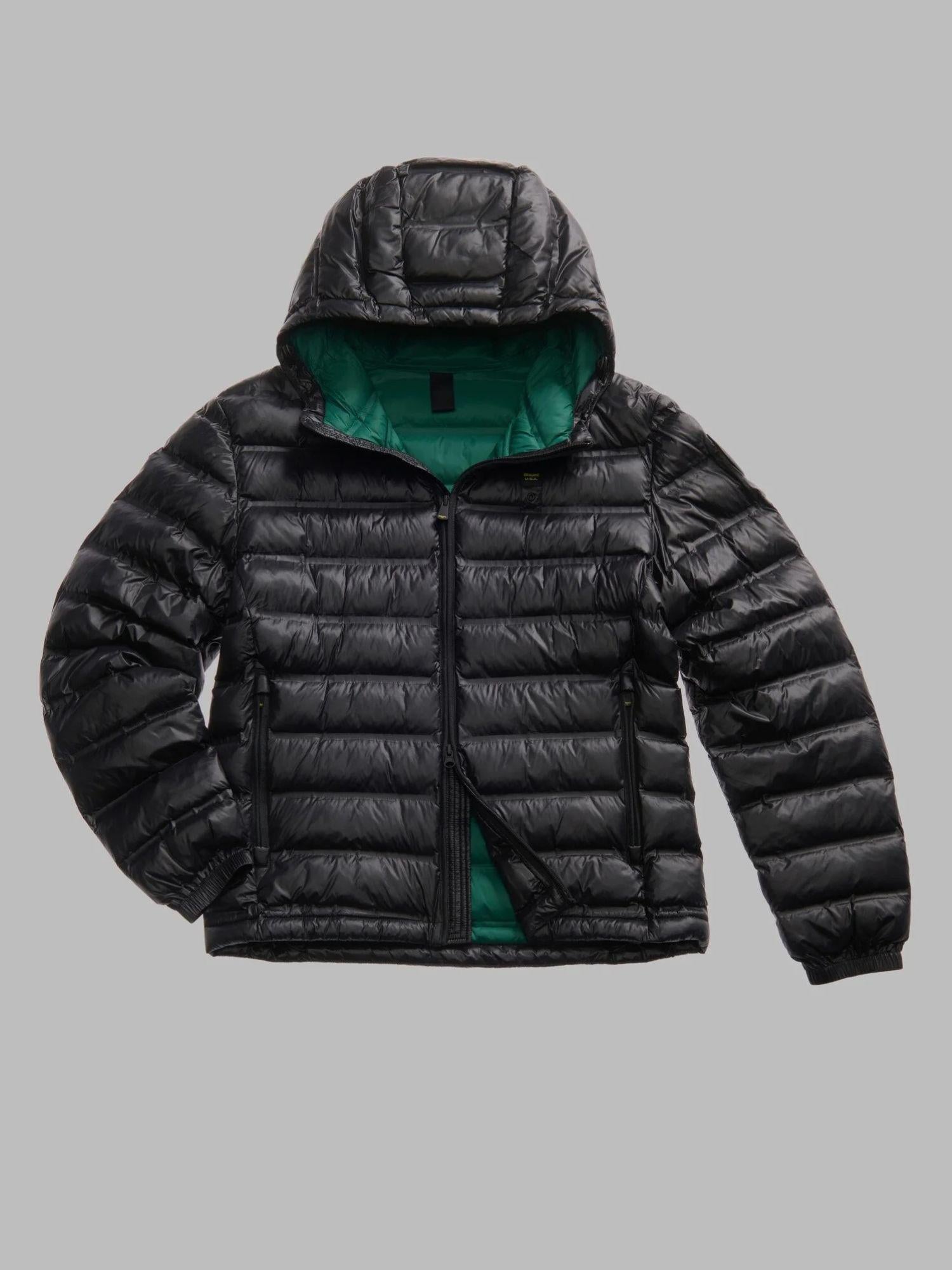 Blauer Giacca Invernale Uomo Charles Nera con Interno Verde BLUC02132 7284 999 BLAUER 