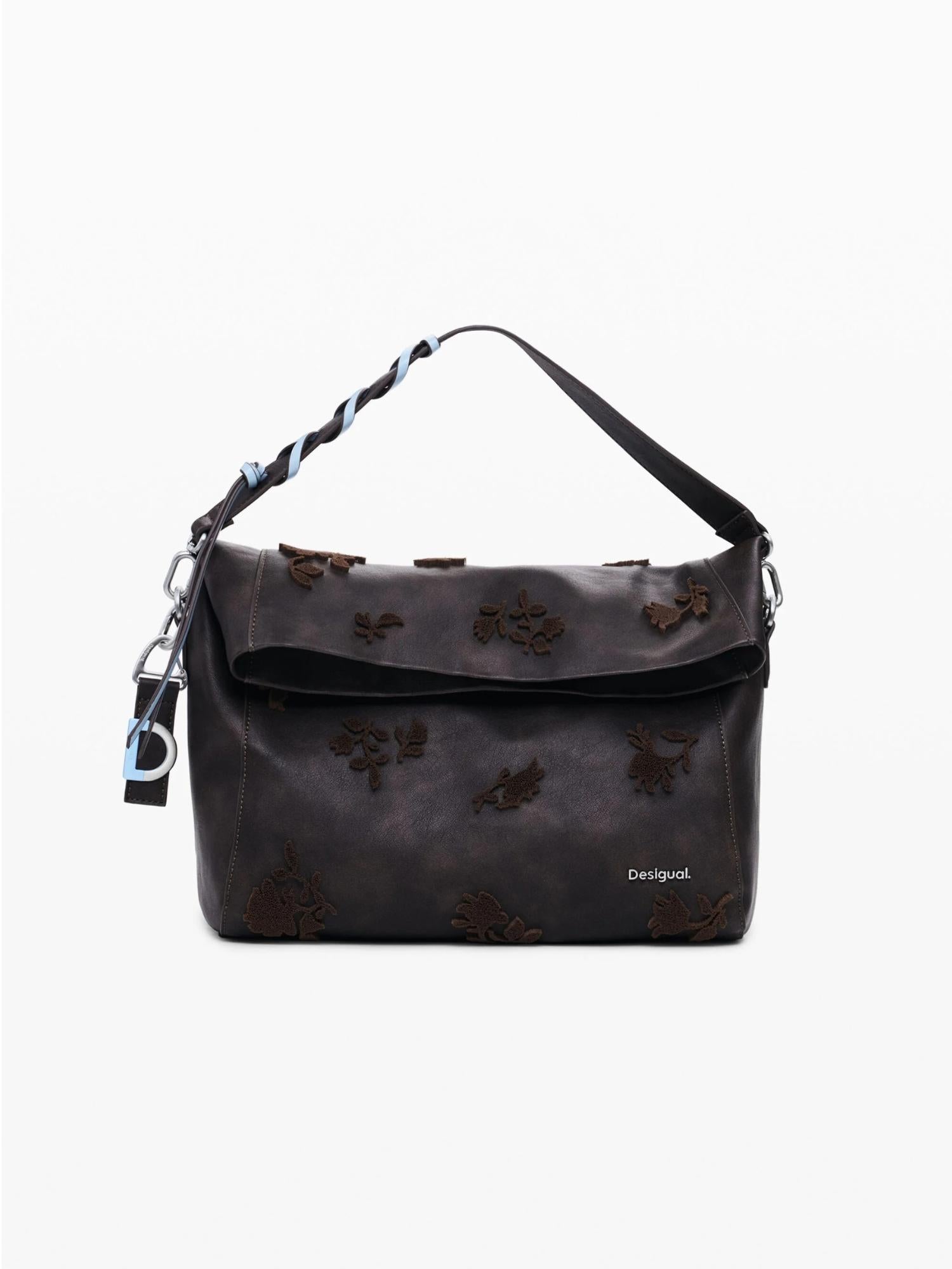 Desigual Borsa convertibile con dettagli folcloristici Donna Marrone 25WAXPBA 6009 DESIGUAL 
