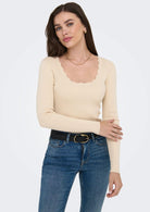 Jacqueline De Yong Pullover Donna Nanna Beige 15355459 Birch JACQUELINE DE YONG 