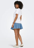 Only T-Shirt Donna Ketty Bianca con Fragole 15288473 Bright White Strawberry ONLY 