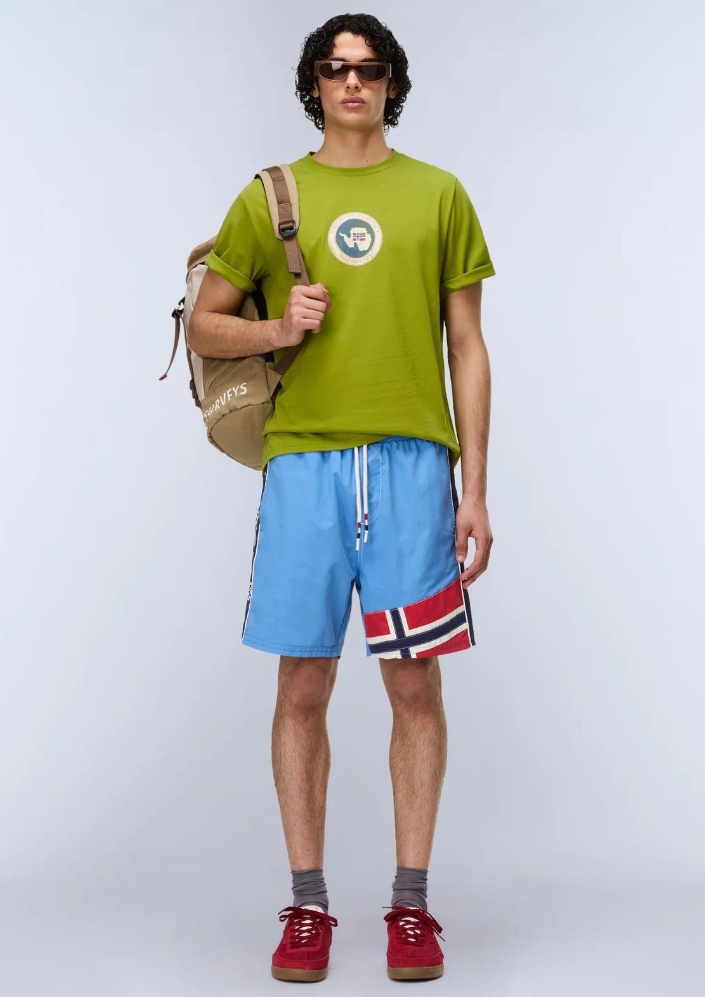 Napapijri T-Shirt Uomo Phos Verde NP0A4G5A G3B NAPAPIJRI 