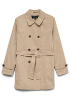 Vero Moda Trench Donna Chelsea Marrone 10329343 Silver Mink VERO MODA 