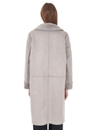 Yes Zee Cappotto Donna Reversibile Grigio Chiaro O027 KV00 0846 YES ZEE 