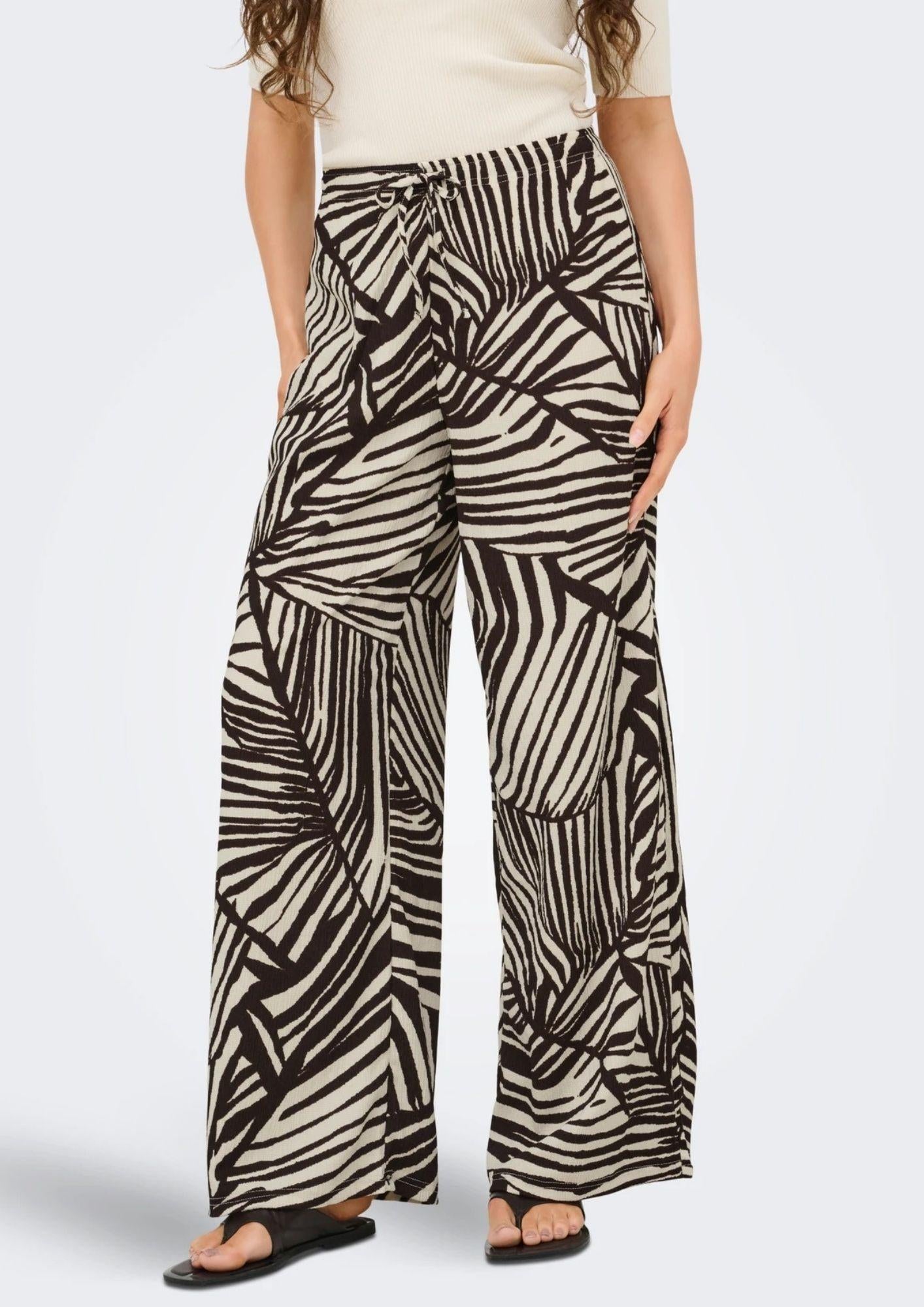 Jacqueline De Yong Pantalone Donna Debbie Sabbia e Marrone 15370187 Sandshell CHOCOLATE JACQUELINE DE YONG 