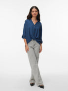 Vero Moda Camicia Donna Dark Denim VMIzzy 10340338 Dark Denim VERO MODA 