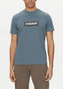Napapijri T-Shirt Uomo Box Logo Blu Tempesta