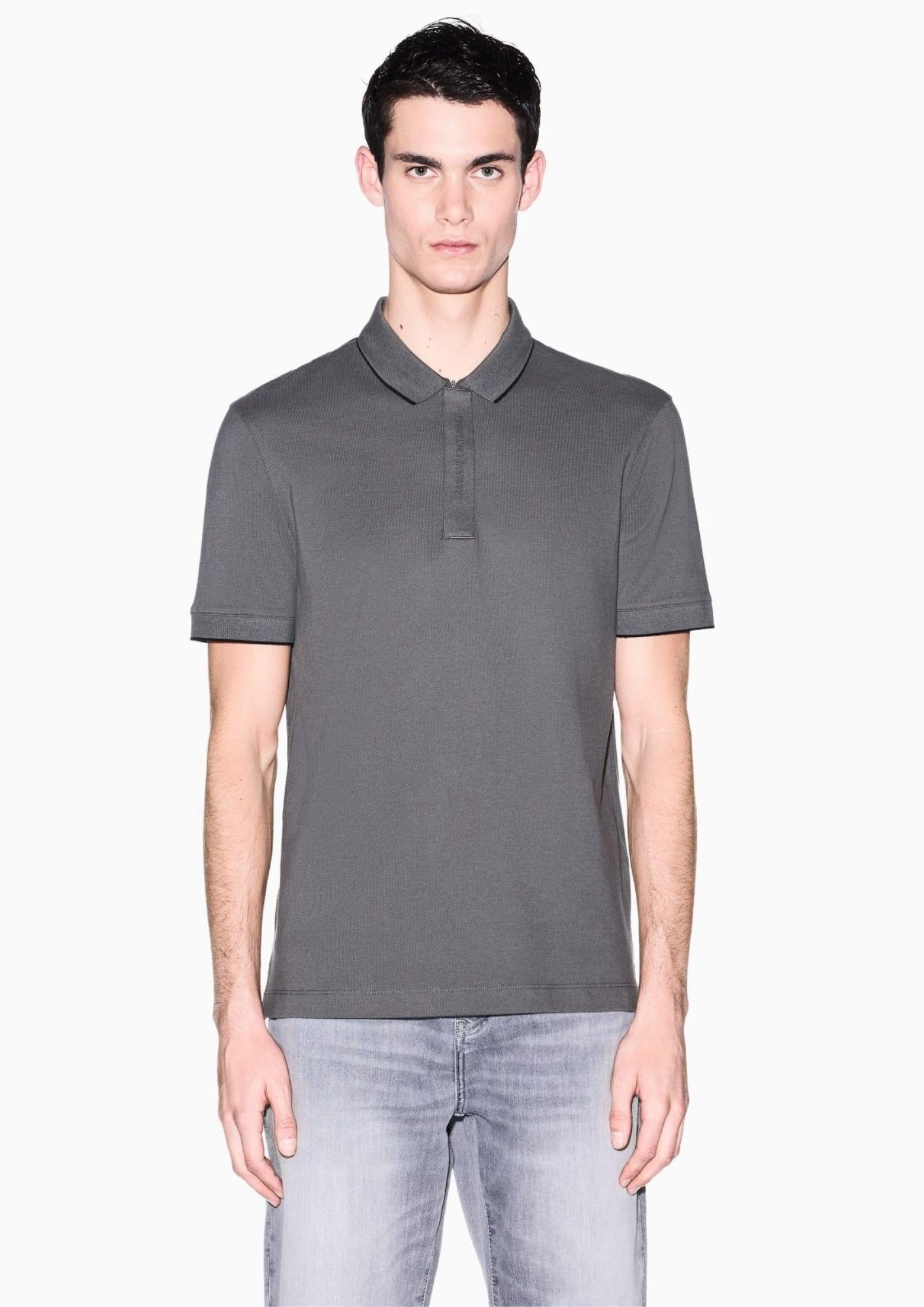 Armani Exchange Polo Uomo Grigia XM001285 AF10366 M8317 ARMANI EXCHANGE 