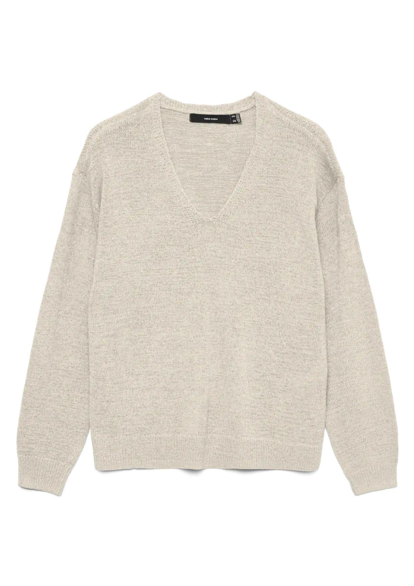 Vero Moda Pullover Donna Charity Grigio Betulla 10340124 Birch VERO MODA 