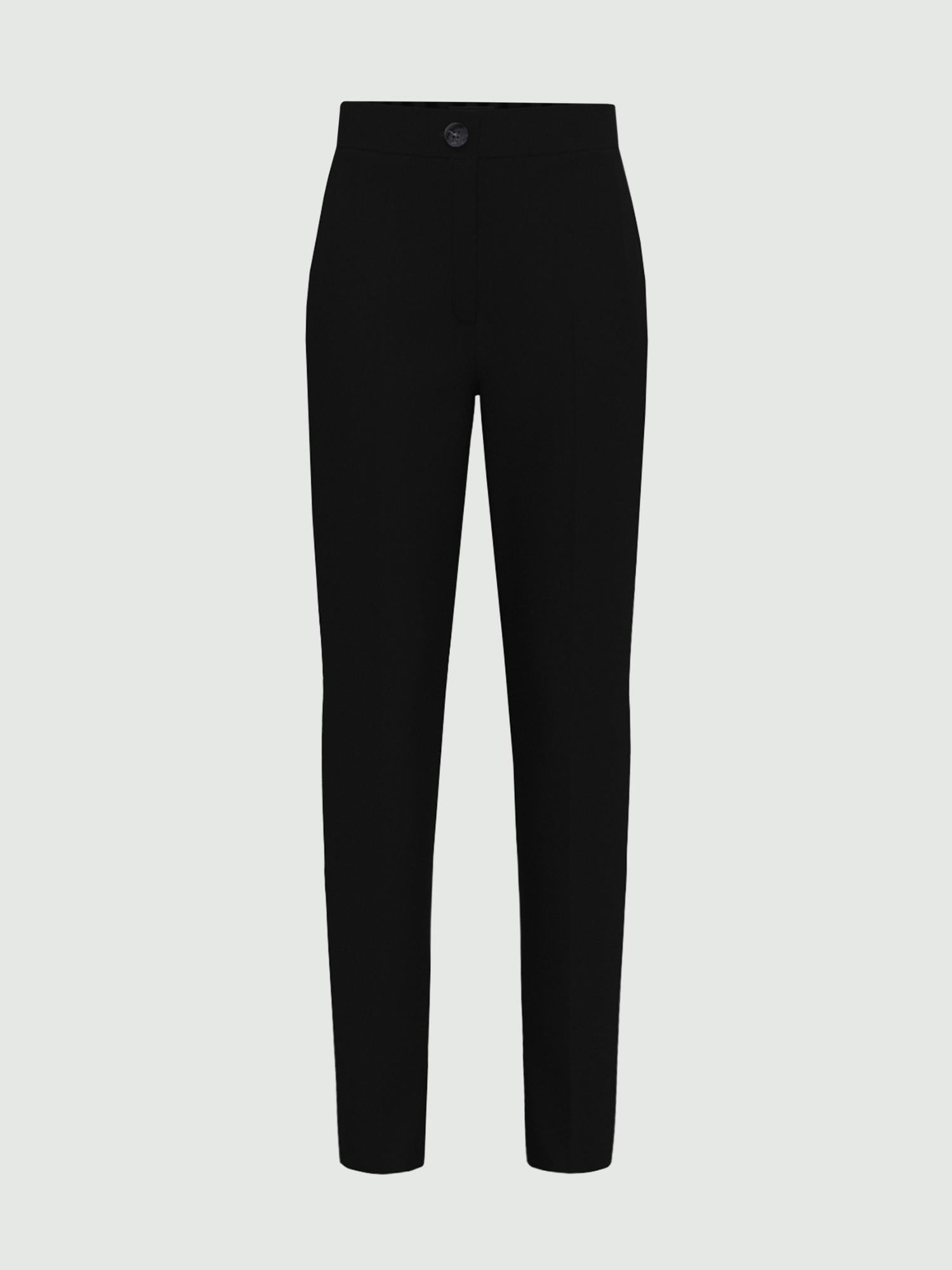 Emme Marella Pantalone a sigaretta in jersey Chinos Donna Nero 2525786061200 007 EMME MARELLA 