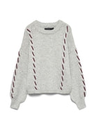 Vero Moda Maglione Donna Ilina Light Grey Melange 10334866 Light Grey Melange VERO MODA 