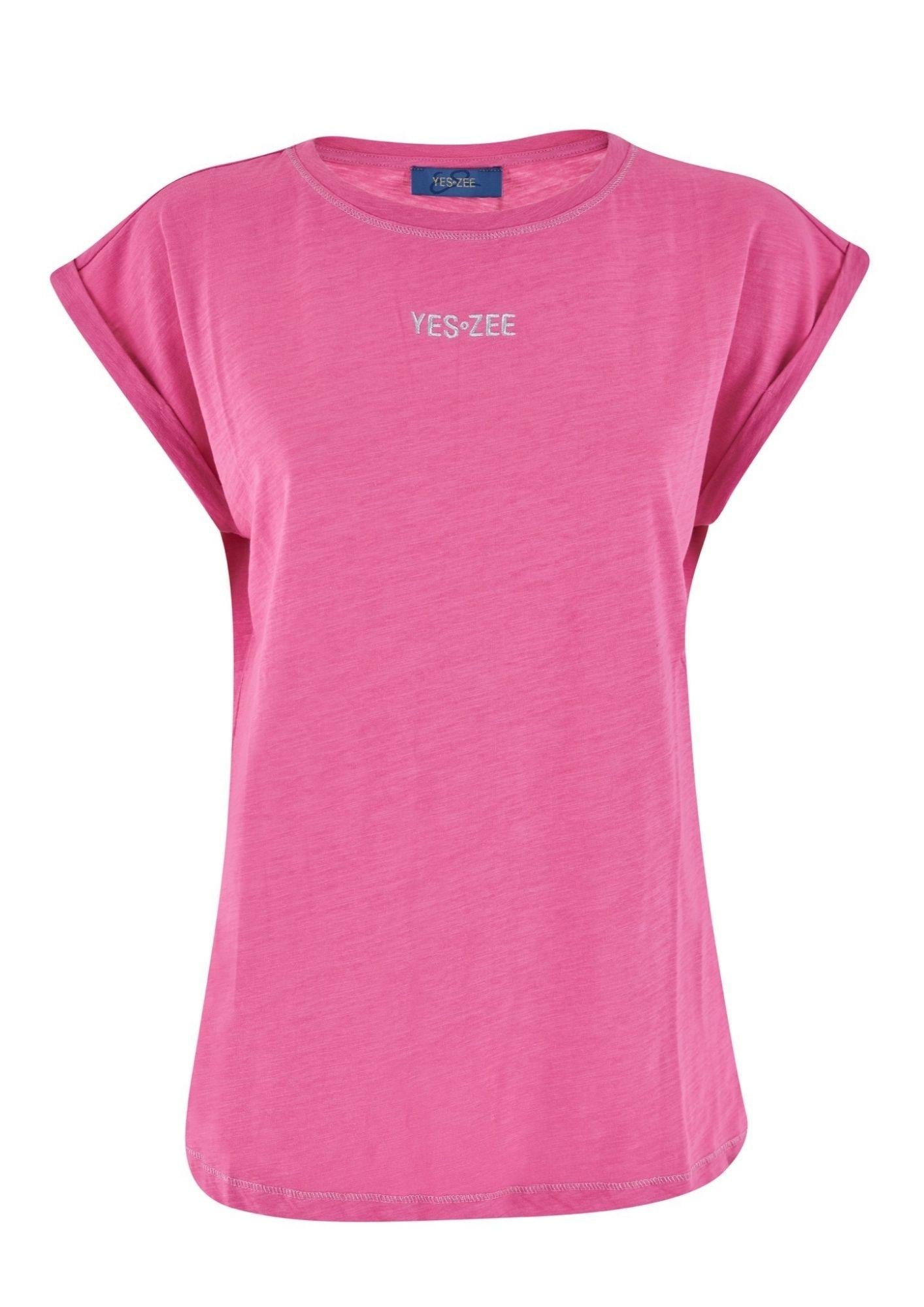 Yes Zee T-Shirt Donna Rosa T215 TL00 0425 YES ZEE 