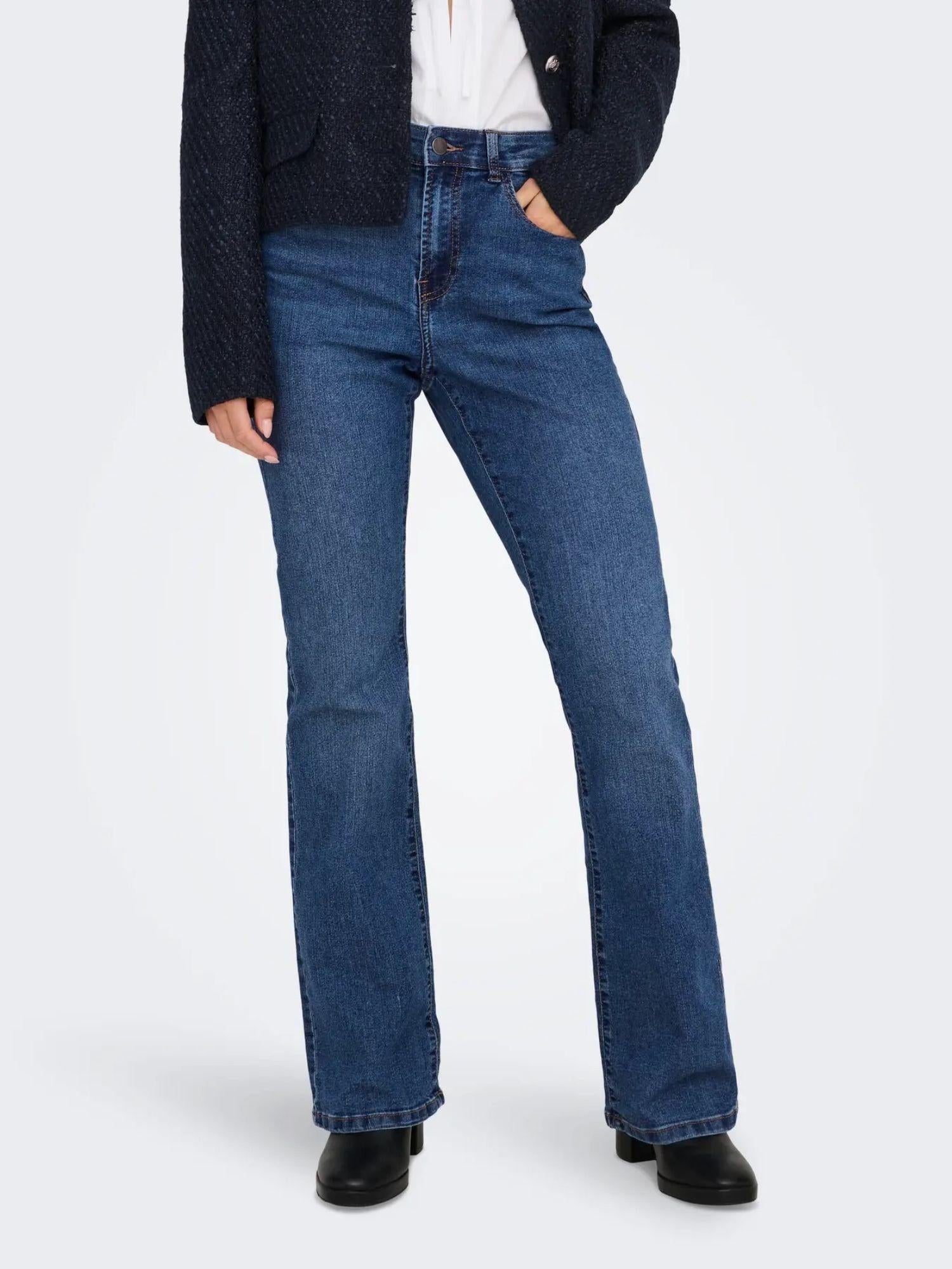 Jacqueline De Yong JDYMOON Bootcut Jeans Donna Medium Blue Denim 15325841 Medium Blue Denim JACQUELINE DE YONG 