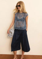Emme Marella Top Donna Emieareovia Indaco 2615161014200 001 EMME MARELLA 