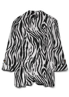 Vero Moda Giacca Donna Jesmilo Zebrato 10279700 Silver Lining Sina Zebra Black VERO MODA 