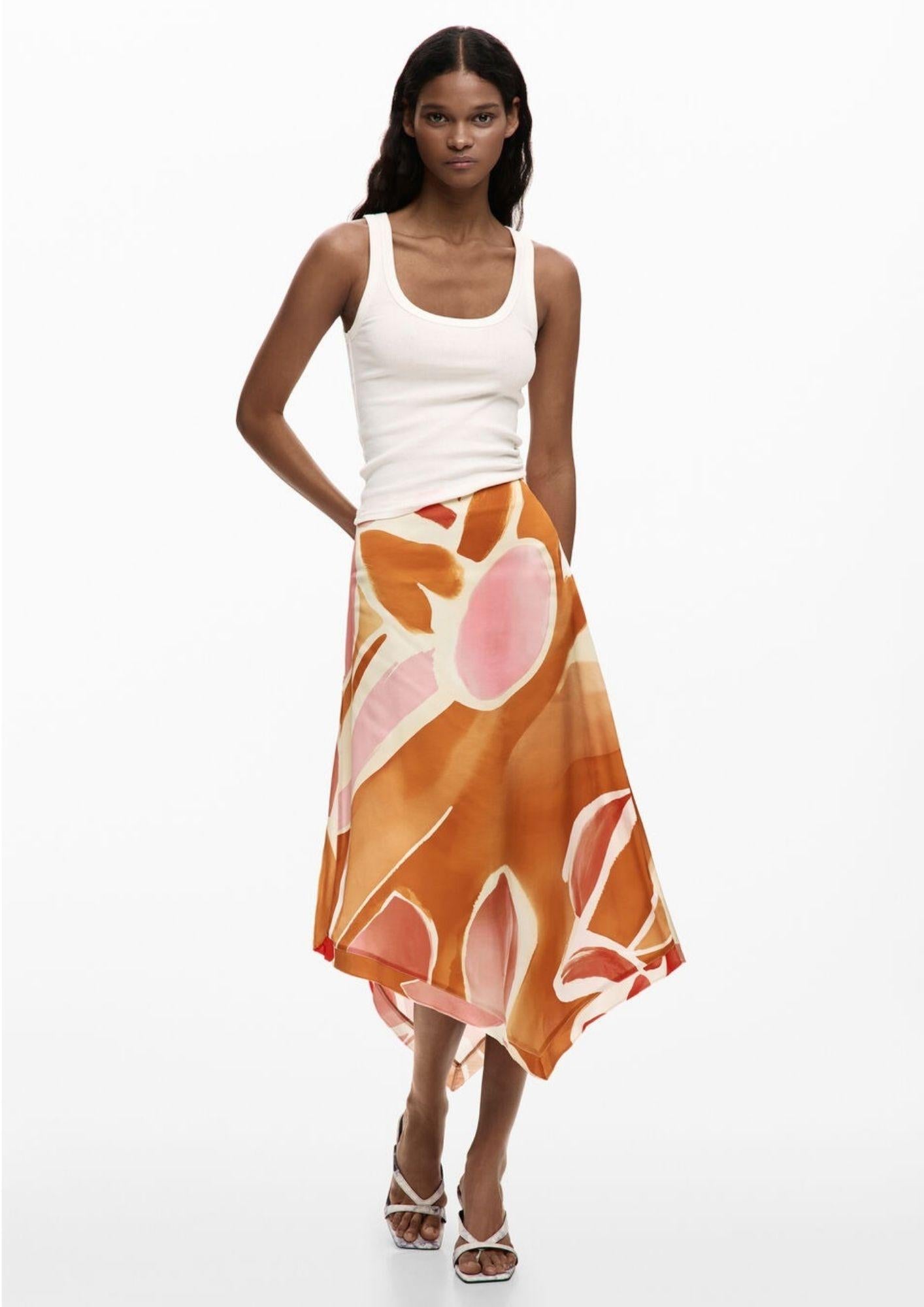 Desigual Gonna Donna Falventorange Arancione 26SWFW13 7002 DESIGUAL 