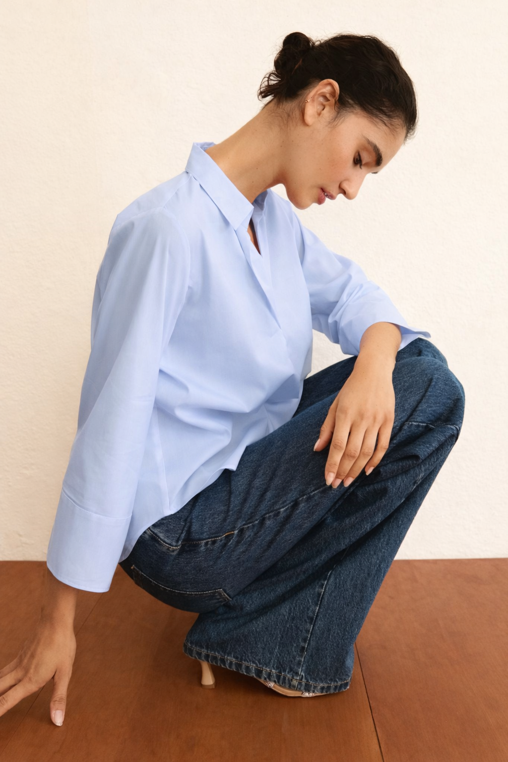 Emme Marella Blusa Donna Emmadorno Azzurra 2615111091200 003 EMME MARELLA 