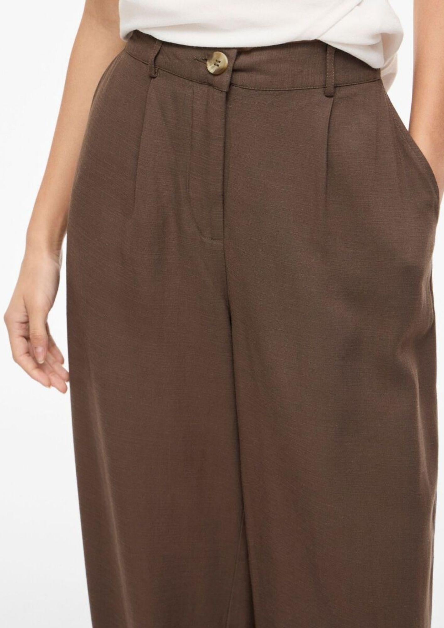 Vila Pantalone Donna Winnie Marrone 14113965 Slate Black VILA 