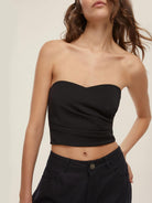 Emme Marella Mini bustier Donna in jersey stretch Vagone Nero 2525946021200 004 EMME MARELLA 