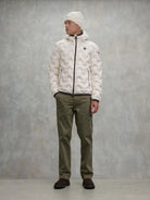 Blauer Piumino ad angoli Piery Uomo Bianco neve interno beige BLUC03233 7308 102 BLAUER 