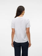 Vero Moda T-Shirt Donna Bianco Vmpaulina 10316991 Bright White VERO MODA 