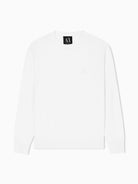 Armani Exchange Maglione girocollo in misto cotone Uomo Bianco XM000338 AF12291 U0009 ARMANI EXCHANGE 