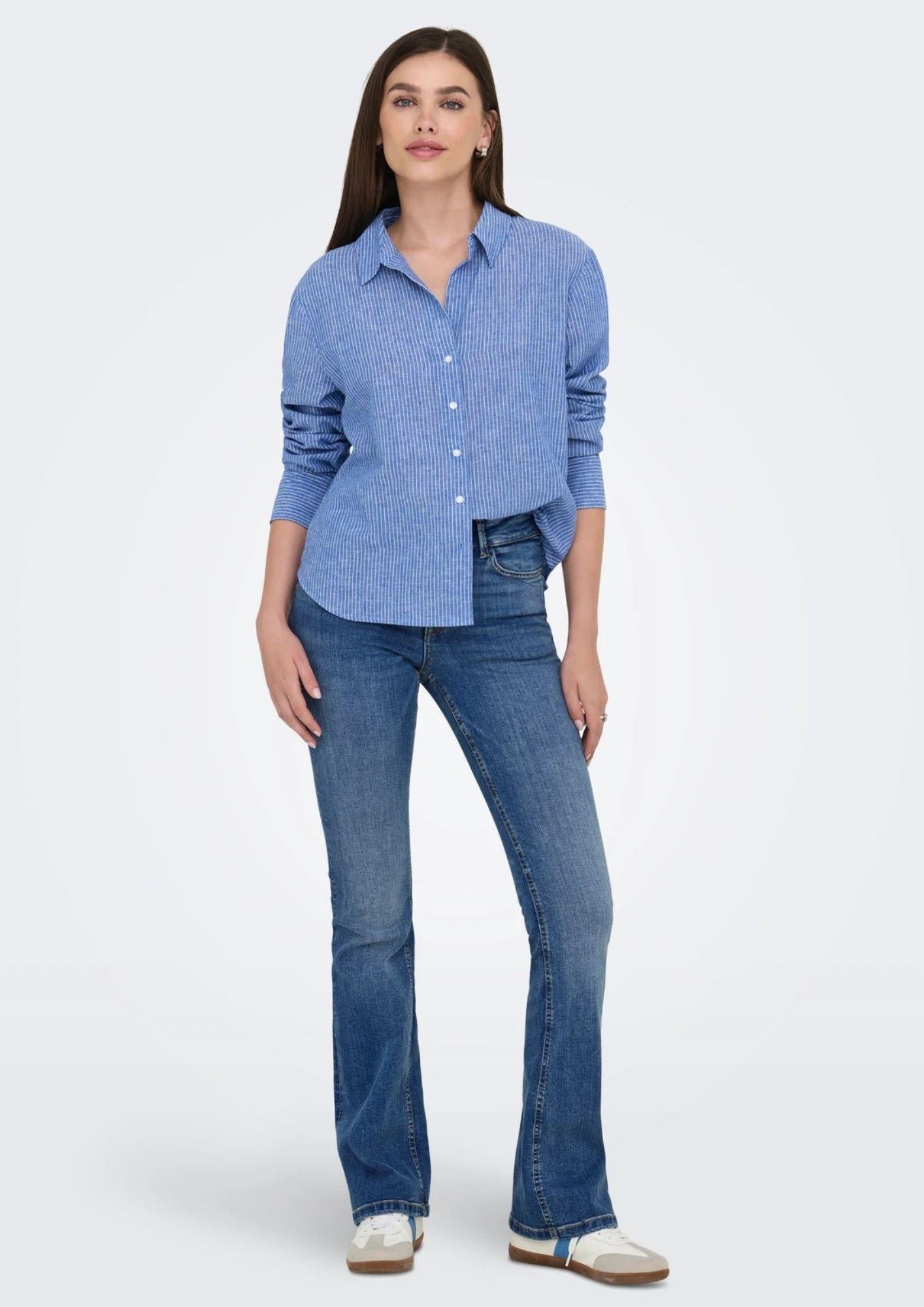 Jacqueline De Yong Jeans Donna Fina Denim Blu Medio 15354218 Medium Blue Denim JACQUELINE DE YONG 