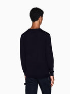 Armani Exchange Maglione girocollo in lana vergine Uomo Blu Navy 8NZM3A ZM8AZ 1510 ARMANI EXCHANGE 