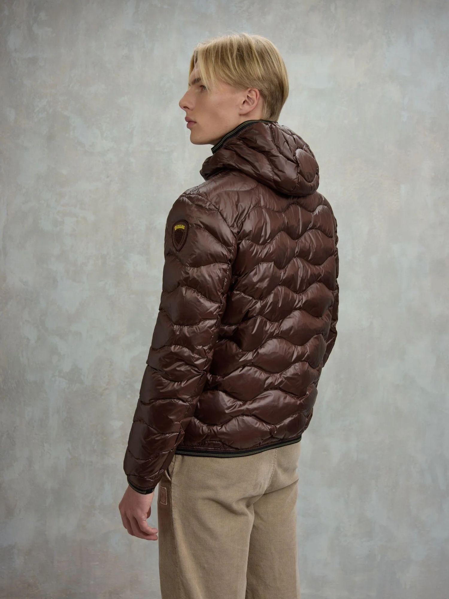Blauer Piumino ad onde Wave Uomo Castagna BLUC03074 6355 365 BLAUER 