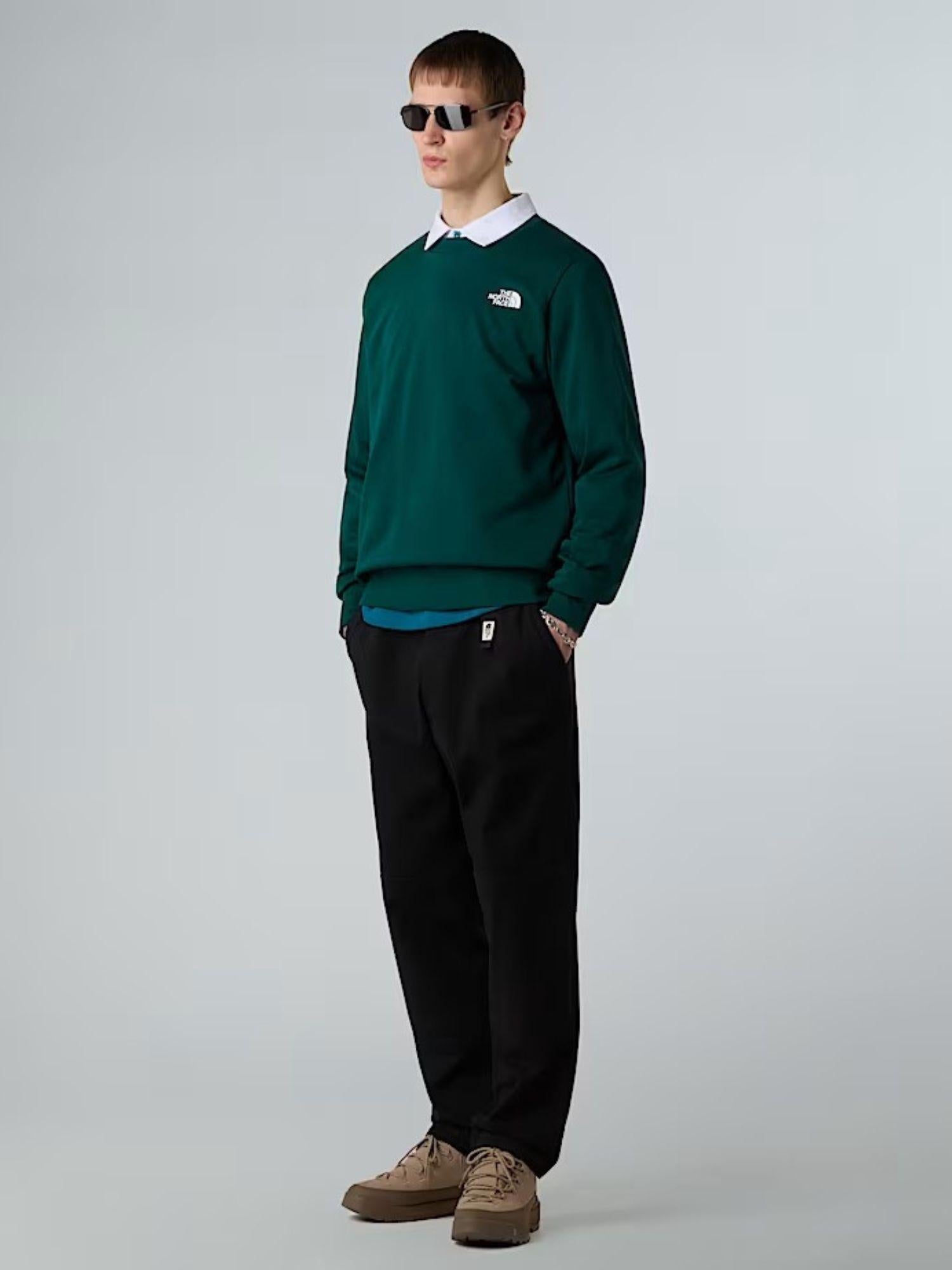 The North Face Felpa Uomo Simple Dome Verde Caccia NF0A89FB 1KI THE NORTH FACE 