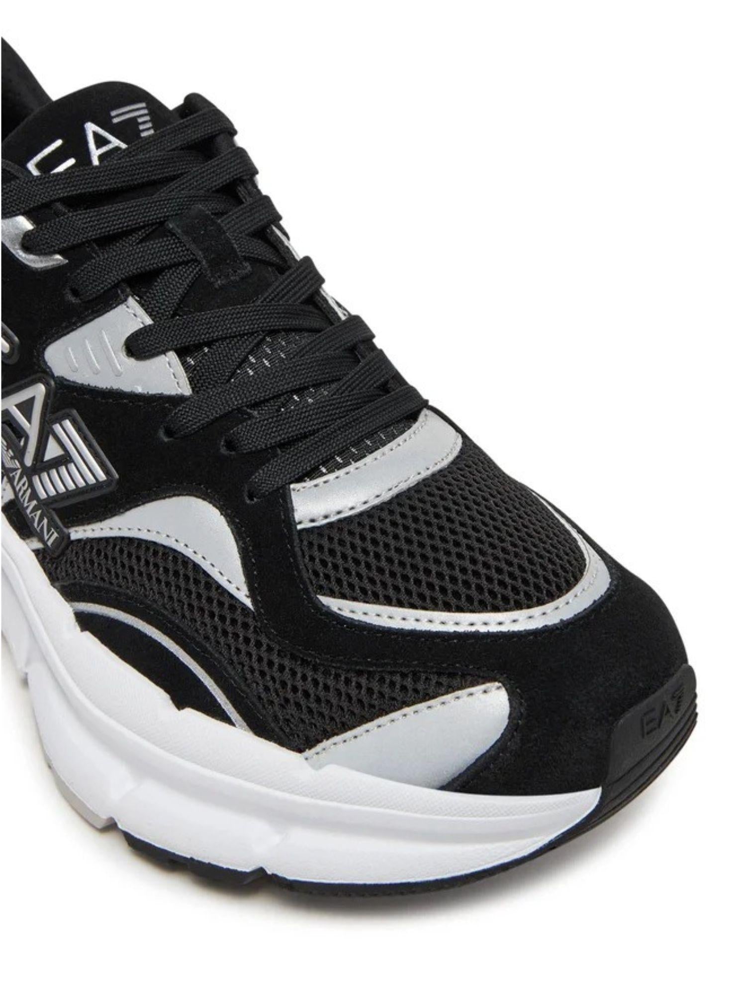 EA7 Emporio Armani Sneakers Crave Nero Argento X8X237 XK425 N763 EA7 EMPORIO ARMANI 