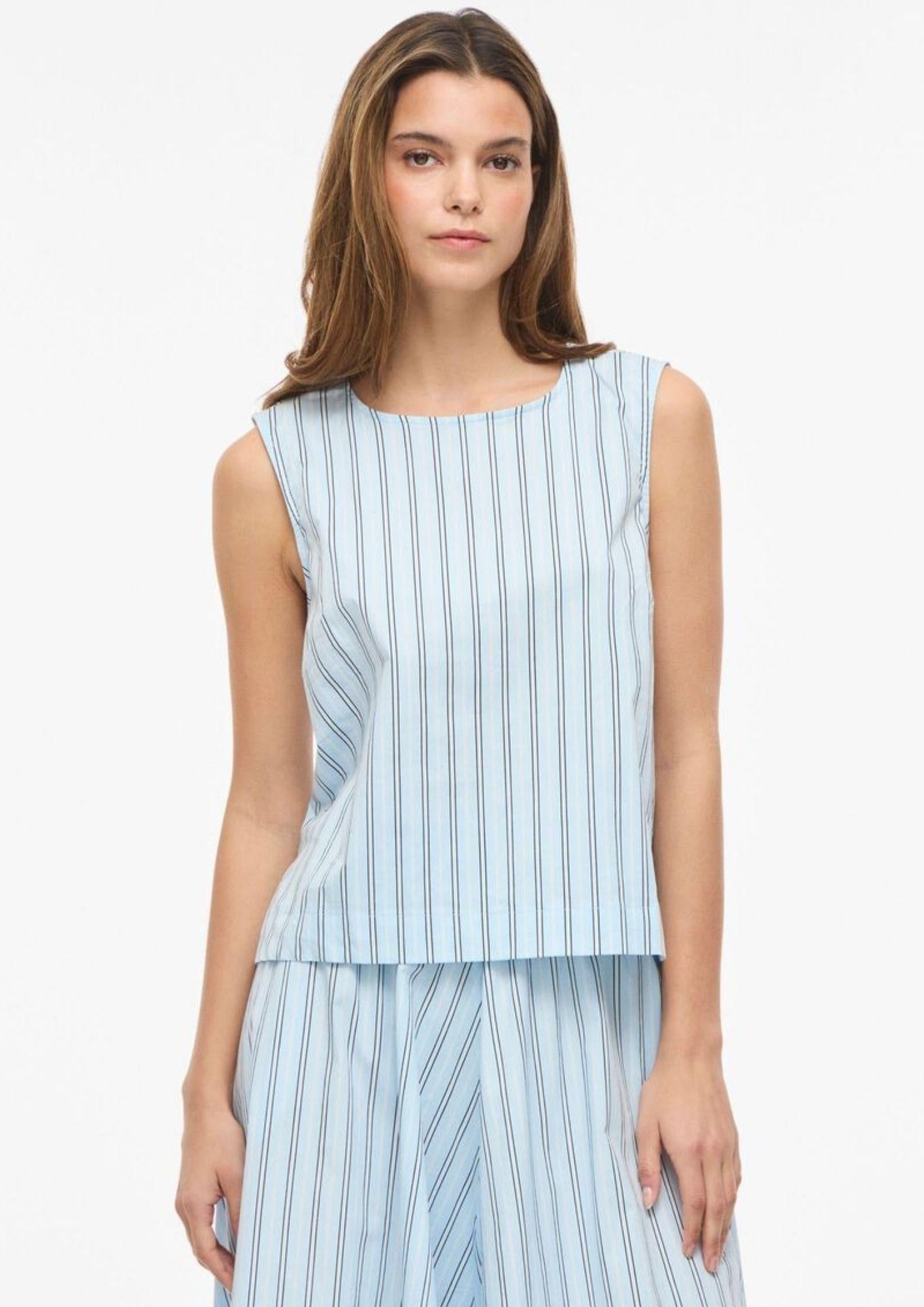 Vila Top Donna Valencia Azzurro 14115167 Nantucket Breeze SNOW WHITE VILA 