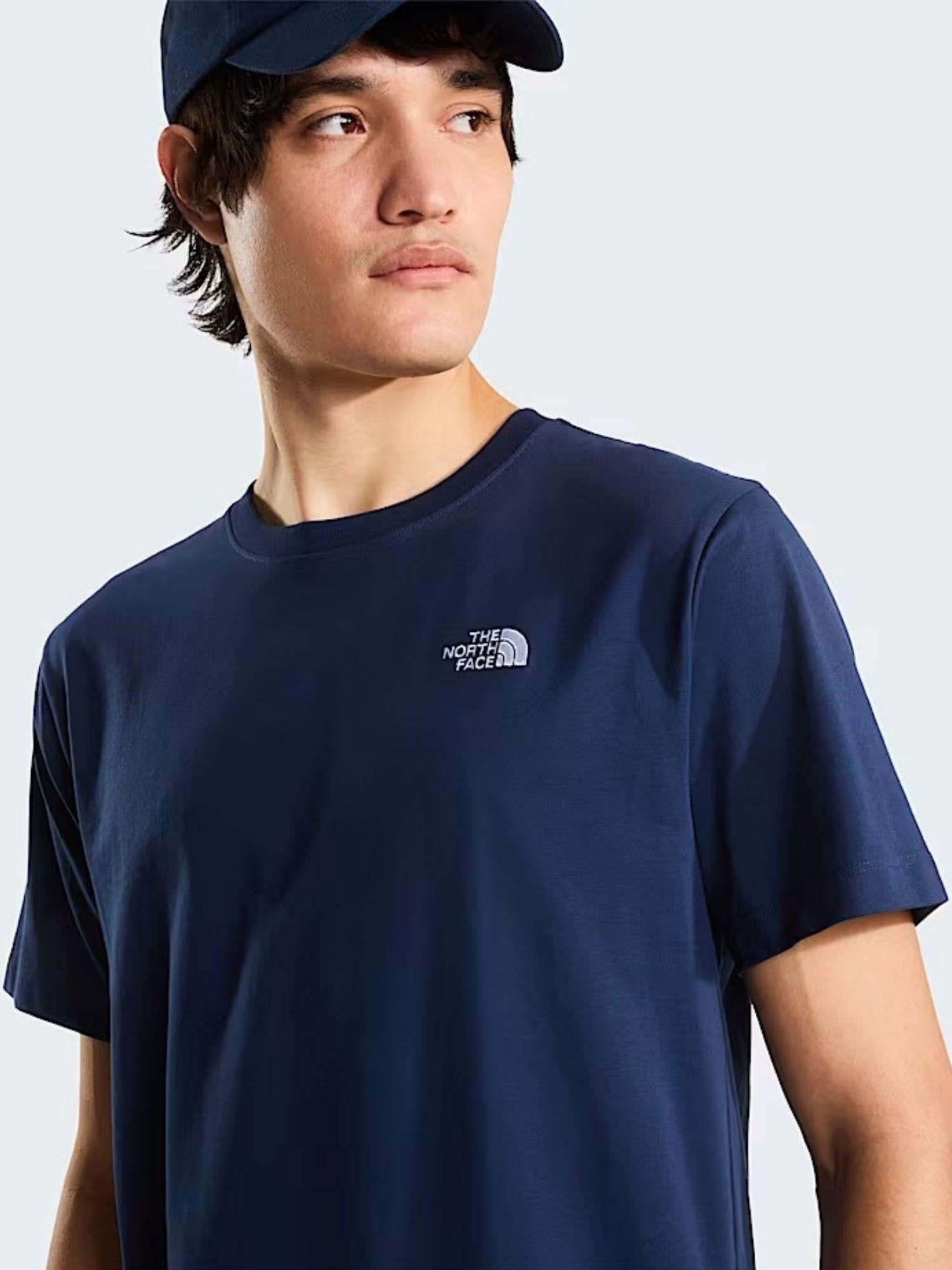 The North Face T-Shirt Uomo Summit Navy Evolution Simple Dome Regular NF0A8CZ2 8K2 THE NORTH FACE 