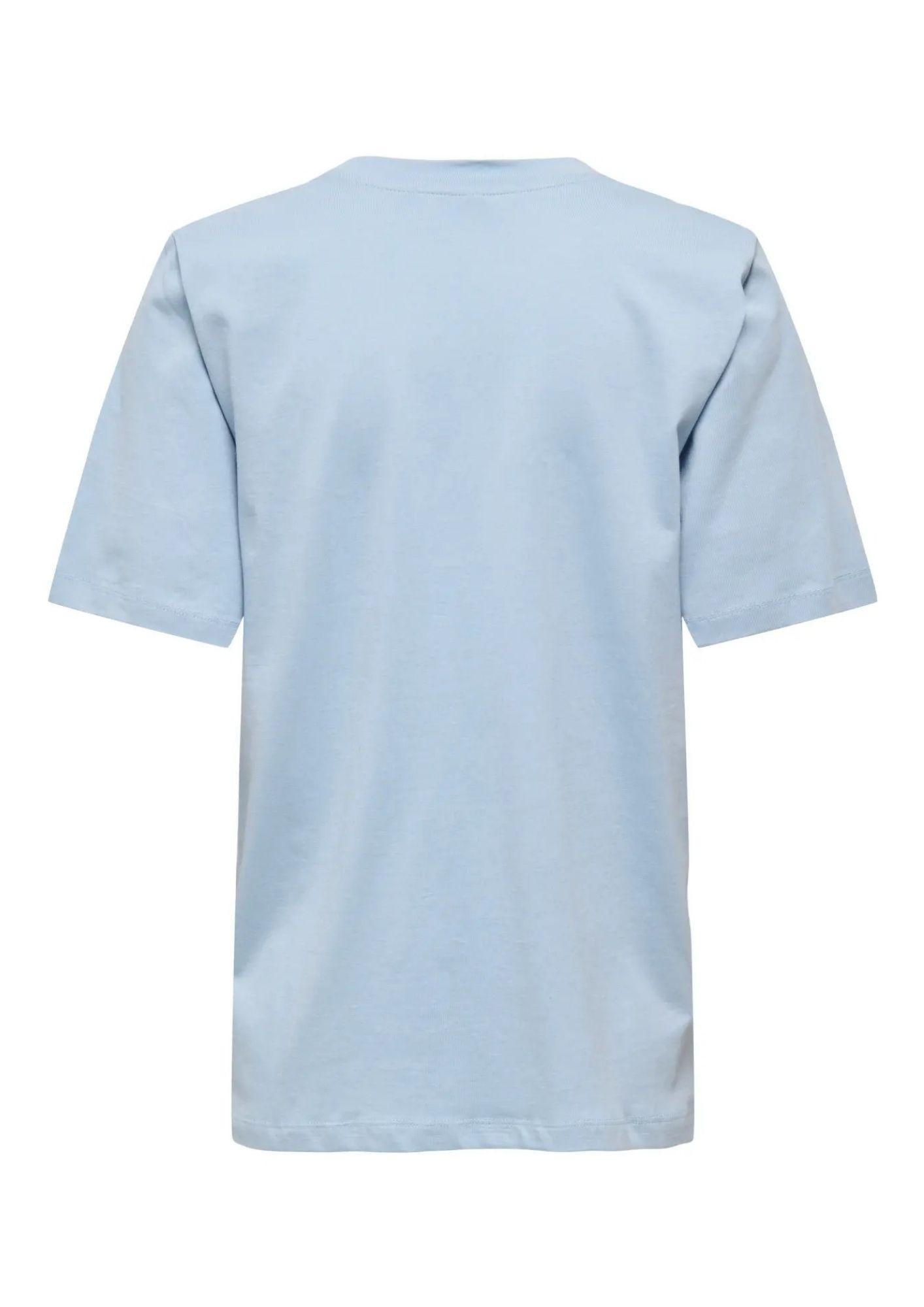 Only T-Shirt Donna Burst Blu 15343431 Soft Chambray ONLY 