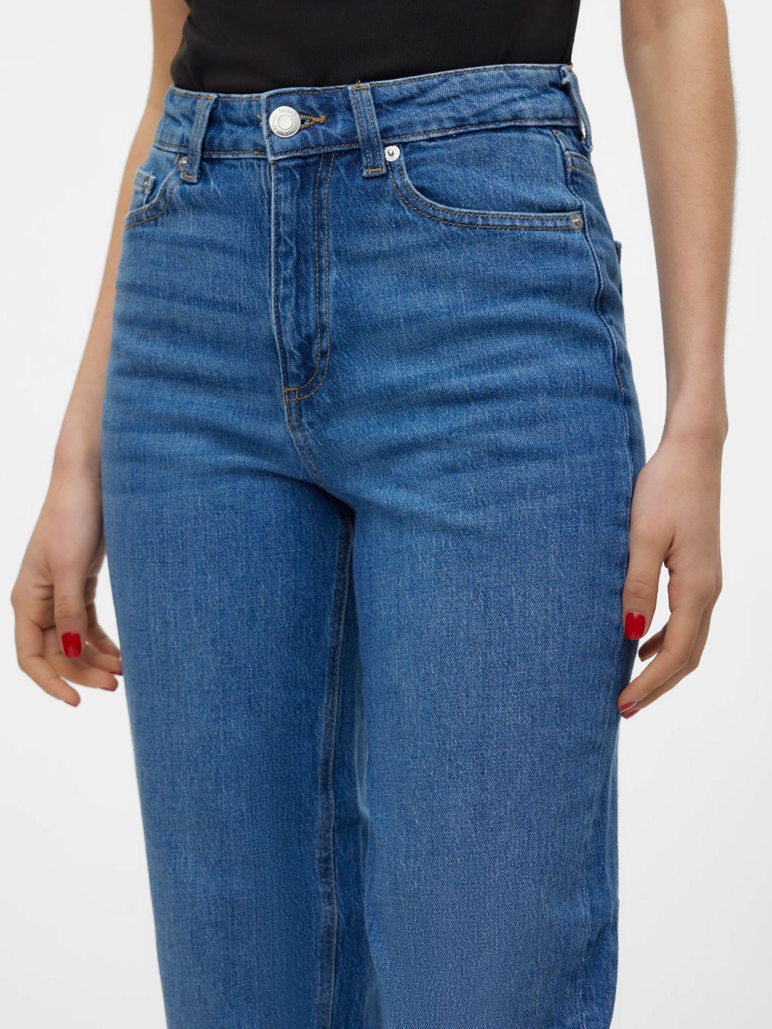 Vero Moda VMTESSA Vita alta Mom Fit Jeans Donna Medium Blue Denim 10297655 Medium Blue Denim VERO MODA 