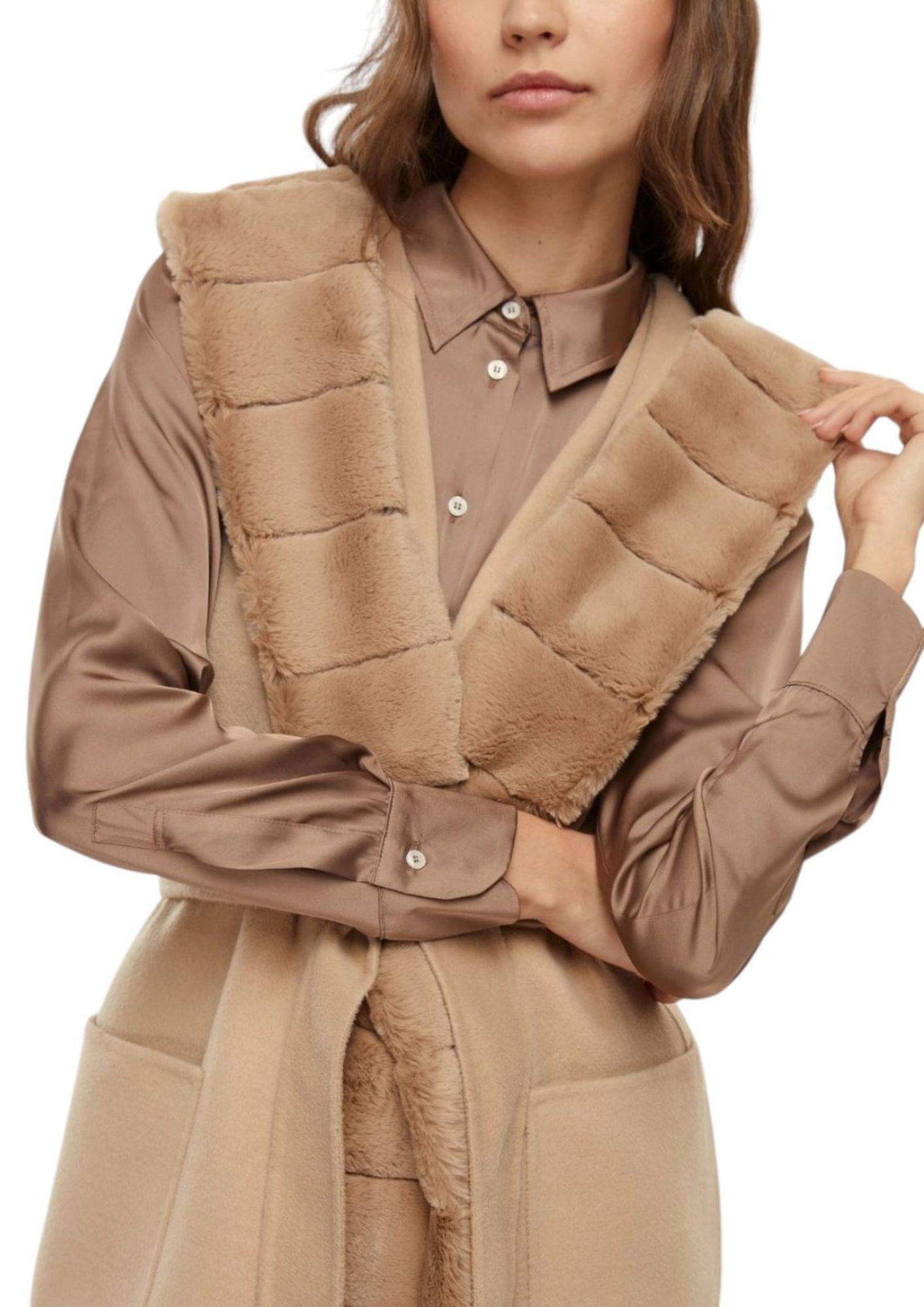 Emme Marella Cappotto Smanicato Formosa Beige 2525276011200 002 EMME MARELLA 