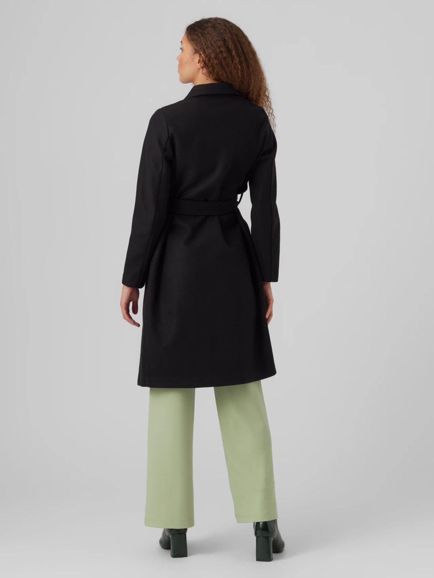 Vero Moda Cappotto Donna Fortuneaya Nero 10278330 Black SOLID VERO MODA 