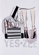 Yes Zee T-Shirt Donna Girocollo Bianca T269 S100 2101 YES ZEE 