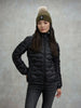Blauer Piumino ad onde Camelia Donna Nero interno beige